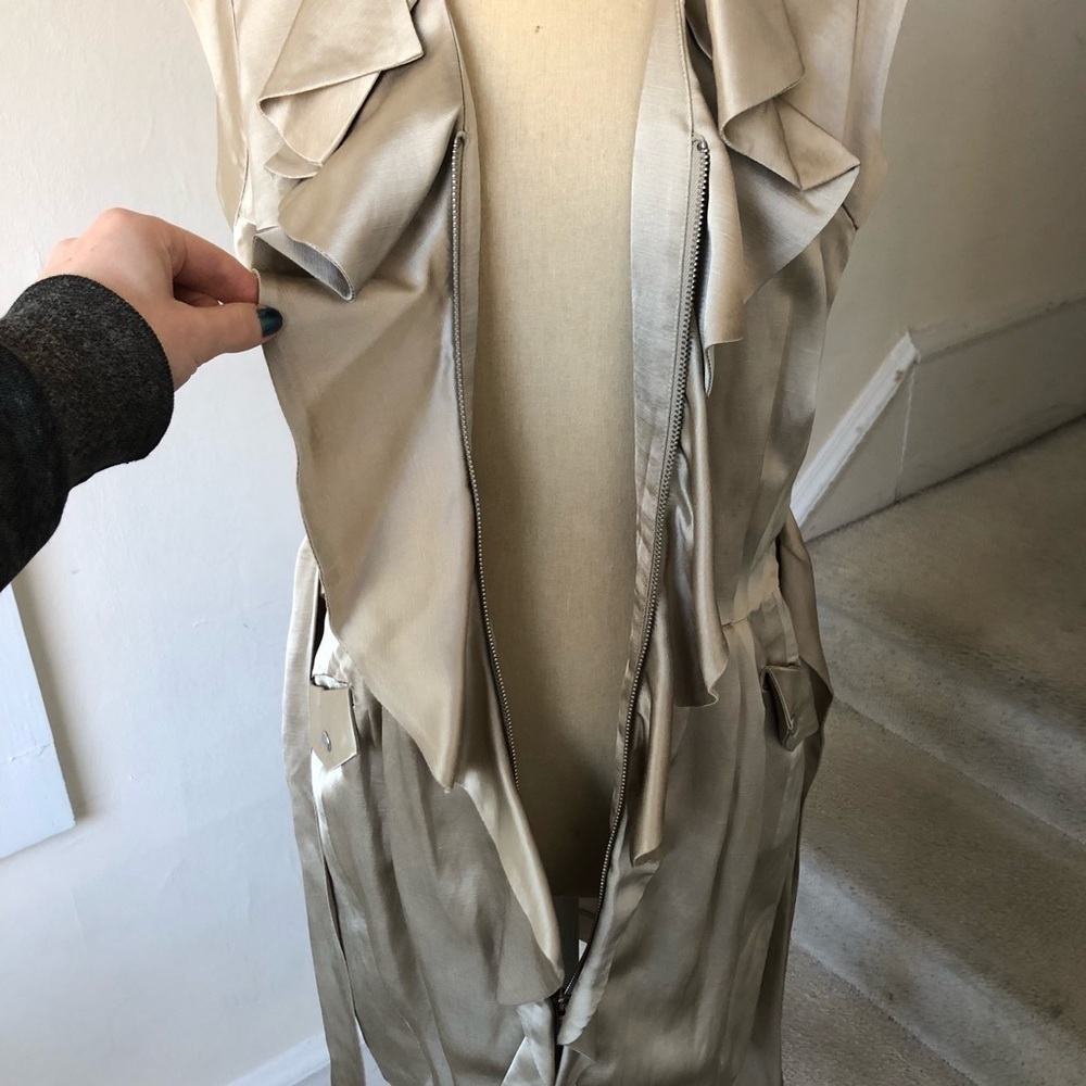Cynthia Steffe Utility Ruffle Zip Front Mini Dress - Picture 5 of 9